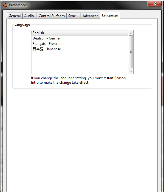 Machine Language Select Menu Edit menu